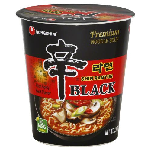 Nong Shim Noodle Cup Black Shin - 3.56 Oz (6 Units)