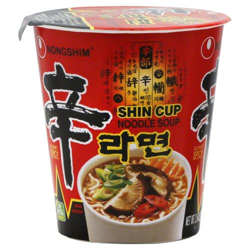 Nong Shim Soup Cup Noodle Shin - 2.64 Oz (6 Units)