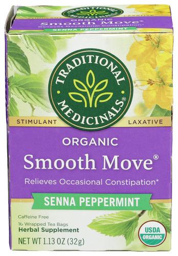 Traditional Medicinals Tea Smooth Move Ppprmint - 16 Bg (6 Units)