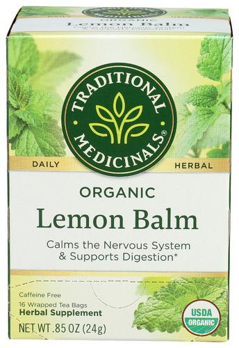 Traditional Medicinals Tea Lemon Balm Organic - 16 Bg (6 Units)