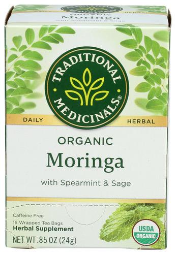 Traditional Medicinals Tea Moringa W Sprmnt Sage - 16 Bg (6 Units)