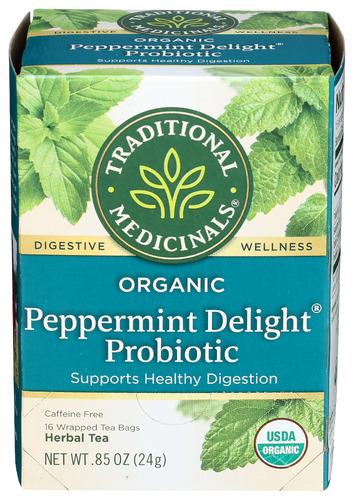 Traditional Medicinals Tea Peppmint Dlite Prbitc - 16 Bg (6 Units)