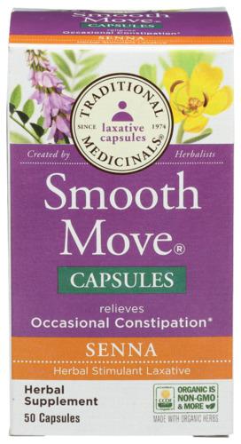 Traditional Medicinals Capsules Senna Smooth Mve - 50 Cp (1 Units)