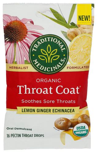 Traditional Medicinals Lozenge Lemon Gngr Echina - 16 Pc (12 Units)