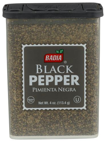 Badia Pepper Black Grnd - 4 Oz (12 Units)