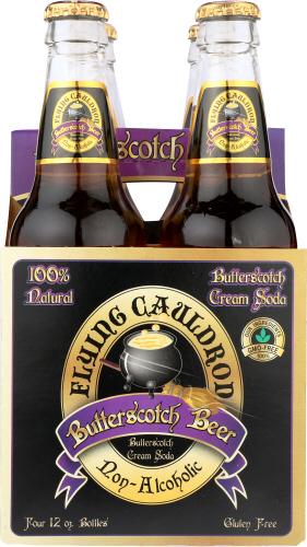 Flying Cauldron Soda Bttrsctch Brew 4Pk - 48 Fo (6 Units)