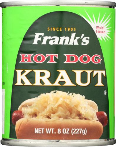 Franks Sauerkraut Hot Dog - 8 Oz (12 Units)