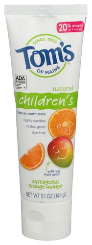 Toms Of Maine Tooth Paste Anticv Orange Mango - 5.1 Oz (3 Units)