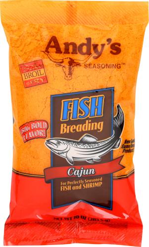 Andys Breading Fish Cajun - 10 Oz (6 Units)