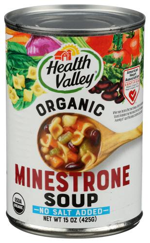 Health Valley Soup Minestrone Ns Organic - 15 Oz (12 Units)