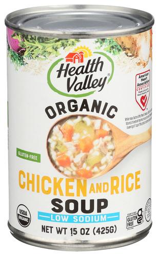 Health Valley Soup Chicken Rice No Salt - 15 Oz (12 Units)