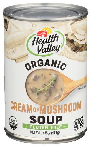 Health Valley Soup Cream Of Mushroom - 14.5 Oz (12 Units)