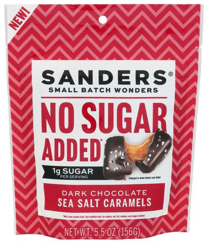 Sanders Caramels Dk Chocolate Sslt No Sug - 5.5 Oz (6 Units)