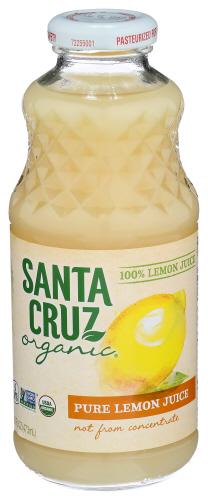 Santa Cruz Juice Lemon 100% - 16 Fo (8 Units)