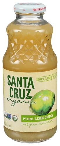 Santa Cruz Juice Lime 100% - 16 Fo (8 Units)