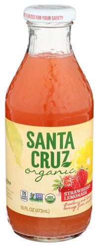 Santa Cruz Lemonade Strawberry - 16 Fo (8 Units)