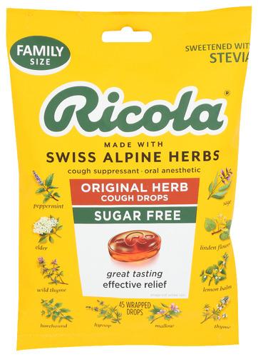 Ricola Lozenge Original Sf - 45 Pc (3 Units)