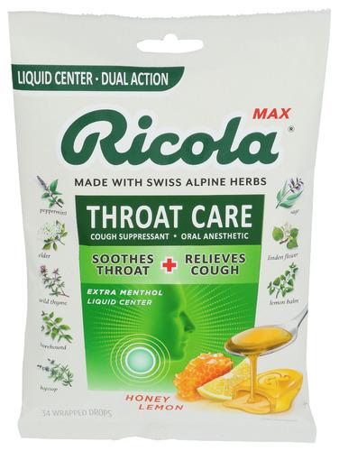 Ricola Lozenge Max Honey Lmn 34Ct - 34 Pc (3 Units)