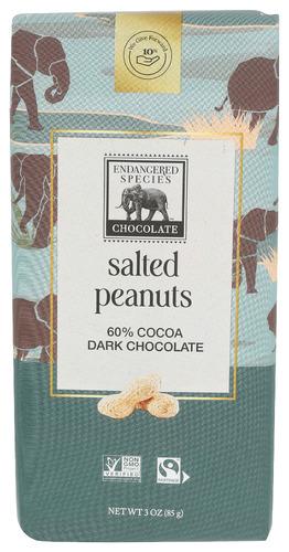 Endangered Species Chocolate Drk W Pnuts - 3 Oz (12 Units)