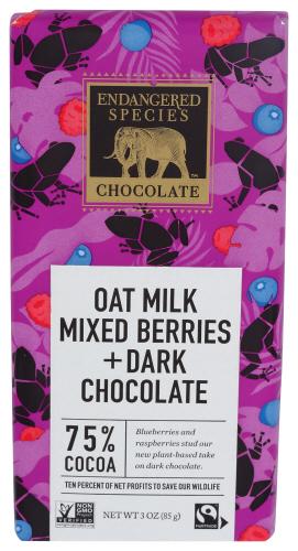 Endangered Species Chocolate Oat Milk Drk Mxd Bry - 3 Oz (12 Units)