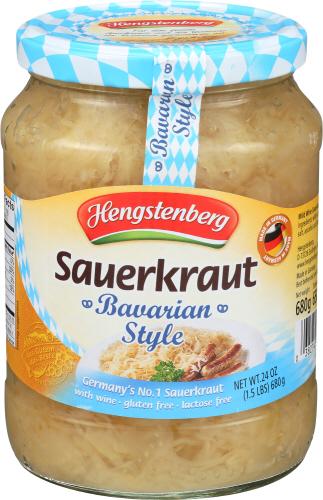 Hengstenberg Sauerkraut Bavarian - 24 Oz (12 Units)