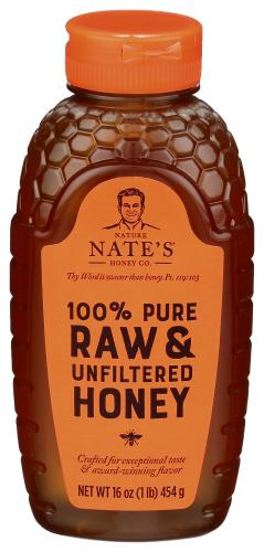 Nature Nates Honey 100% Raw Unfltrd - 16 Oz (6 Units)