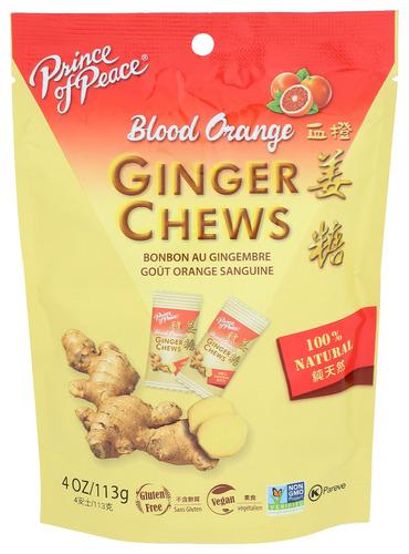 Prince Of Peace Candy Chew Gngr Bld Orange - 4 Oz (12 Units)
