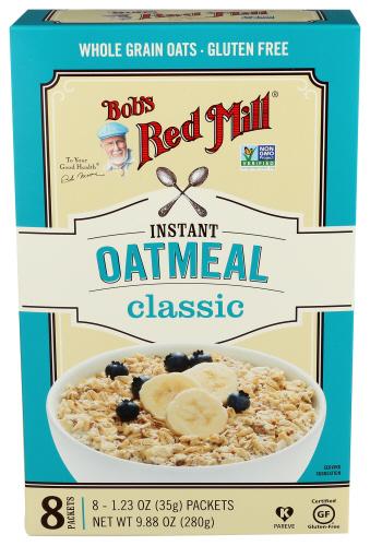 Bobs Red Mill Oatmeal Classic 8Pkt - 9.87 Oz (4 Units)