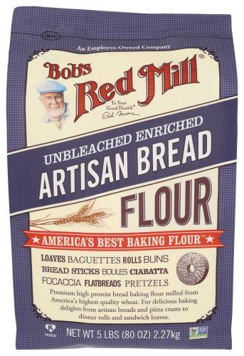 Bobs Red Mill Flour Bread Artisan - 5 Lb (4 Units)