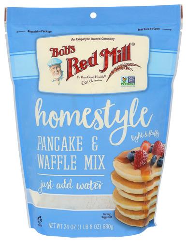 Bobs Red Mill Pancake Waffle Mix Hmstyl - 24 Oz (4 Units)
