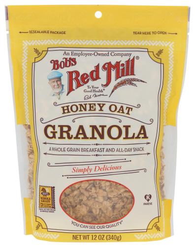 Bobs Red Mill Cereal Granola Honey Oat - 12 Oz (4 Units)