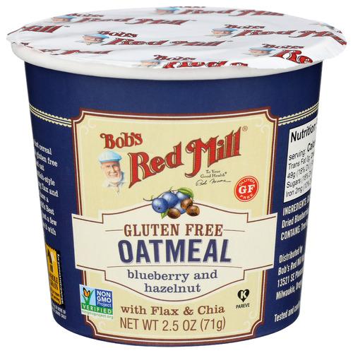 Bobs Red Mill Oatmeal Cup Hazlenut Blbr - 2.5 Oz (12 Units)
