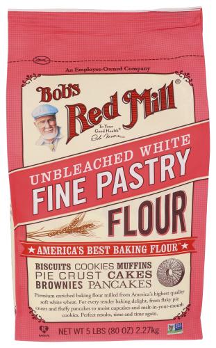 Bobs Red Mill Flour Pastry Fine - 5 Lb (4 Units)
