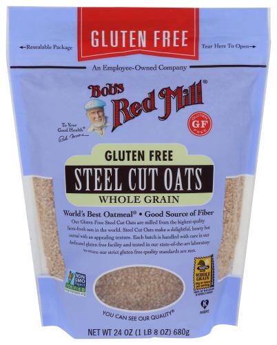 Bobs Red Mill Oats Steel Cut - 24 Oz (4 Units)