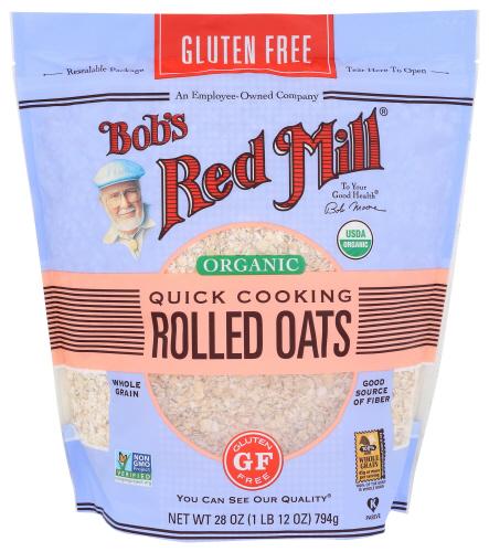 Bobs Red Mill Oats Rolled Qk Cook Og - 28 Oz (4 Units)