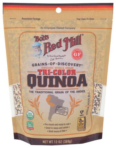 Bobs Red Mill Quinoa Grn Tri Color Organic - 13 Oz (5 Units)