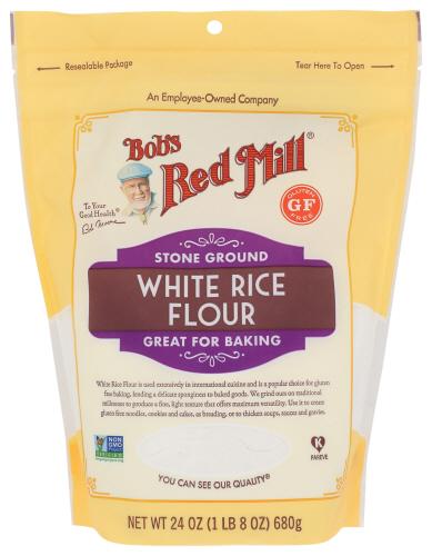 Bobs Red Mill Flour White Rice - 24 Oz (4 Units)