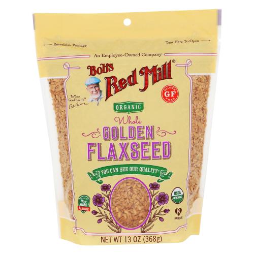 Bobs Red Mill Flaxseed Golden Organic - 13 Oz (4 Units)