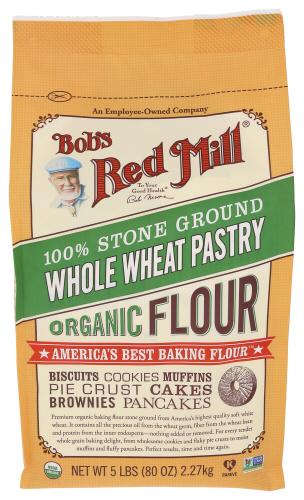 Bobs Red Mill Flour Ww Pastry Organic - 5 Lb (4 Units)