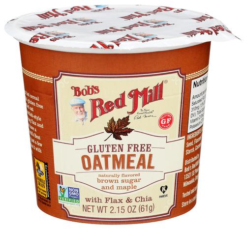 Bobs Red Mill Oatmeal Cup Mpl Brown Sgr - 2.15 Oz (12 Units)