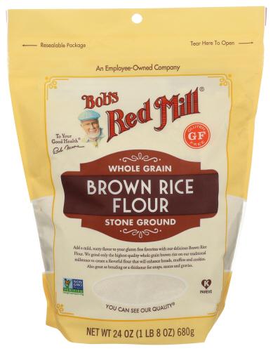 Bobs Red Mill Flour Brown Rice - 24 Oz (4 Units)