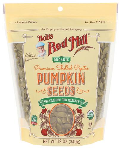 Bobs Red Mill Seeds Pmpkn Organic - 12 Oz (4 Units)
