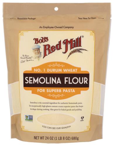Bobs Red Mill Flour Semolina - 24 Oz (4 Units)