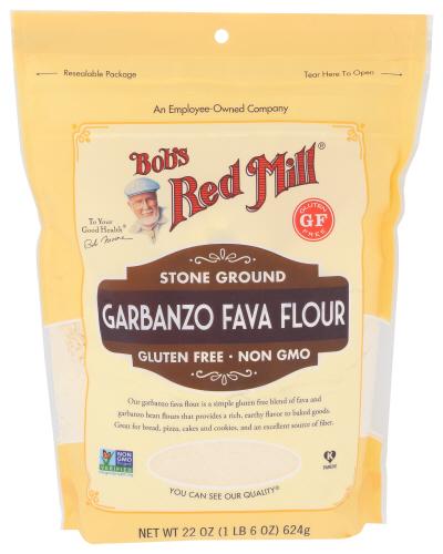 Bobs Red Mill Flour Bean Grbnzo Fava - 22 Oz (4 Units)