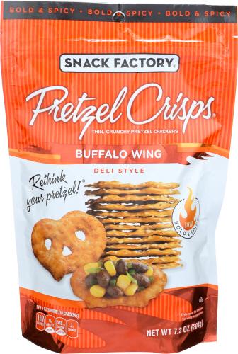 Snack Factory Pretzel Crisp Bfflo Wng - 7.2 Oz