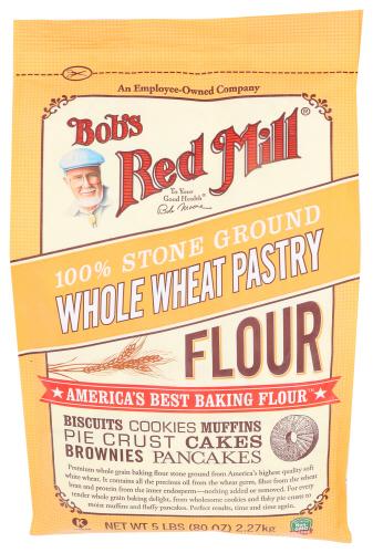 Bobs Red Mill Flour Whl White Pastry - 5 Lb (4 Units)