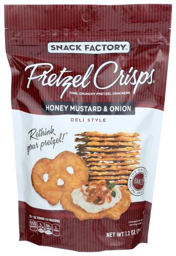 Snack Factory Pretzel Crisp Honey Mstrd&O - 7.2 Oz