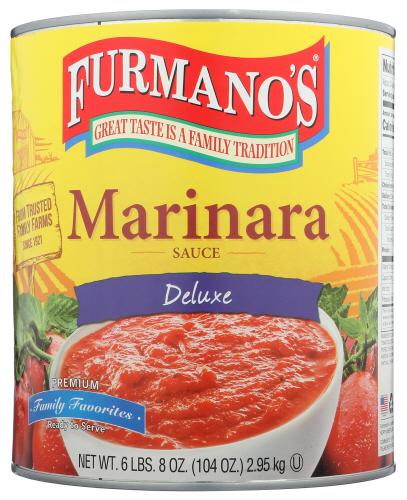 Furmano Sauce Pasta Marinara - 104 Oz (6 Units)