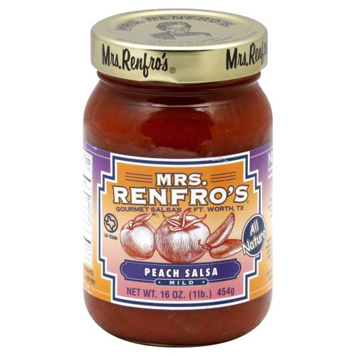 Mrs Renfro Salsa Peach - 16 Oz (6 Units)