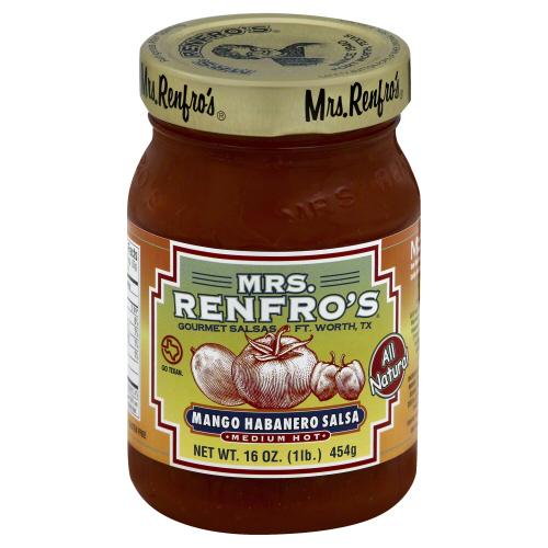 Mrs Renfro Salsa Habanero Mango - 16 Oz (6 Units)
